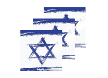 מפיות דגל ישראל מגן דוד ליום העצמאות